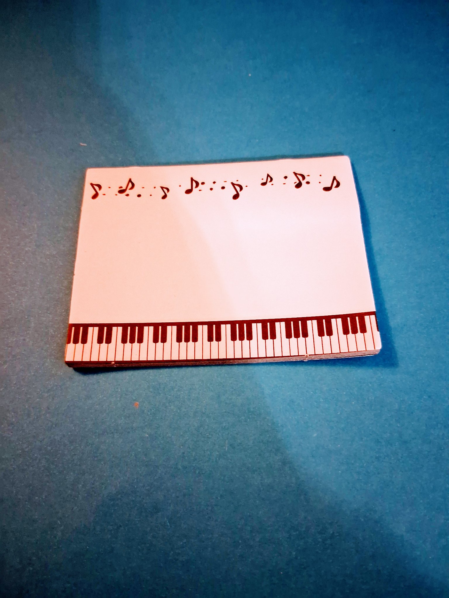Die-Cut Music Notepad — 41D Piano Keys